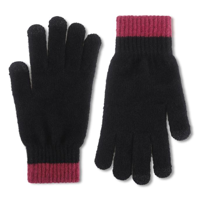 totes toasties® Ladies Cable Hat & Glove Gift Set Leopard / Black Mix Extra Image 4